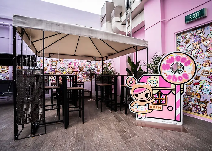 Haustierfreundliches Tokidoki Popup Hotel Singapur